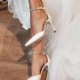 Ninalilou Strass Enkelband Sandalen White Dames - Thumbnail 2