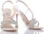 Ninalilou Strass Sandaal in Zacht Nappaleer White Dames - Thumbnail 3