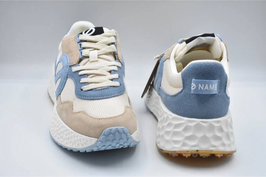 No Name Crème rook Veterschoenen voor vrouwen