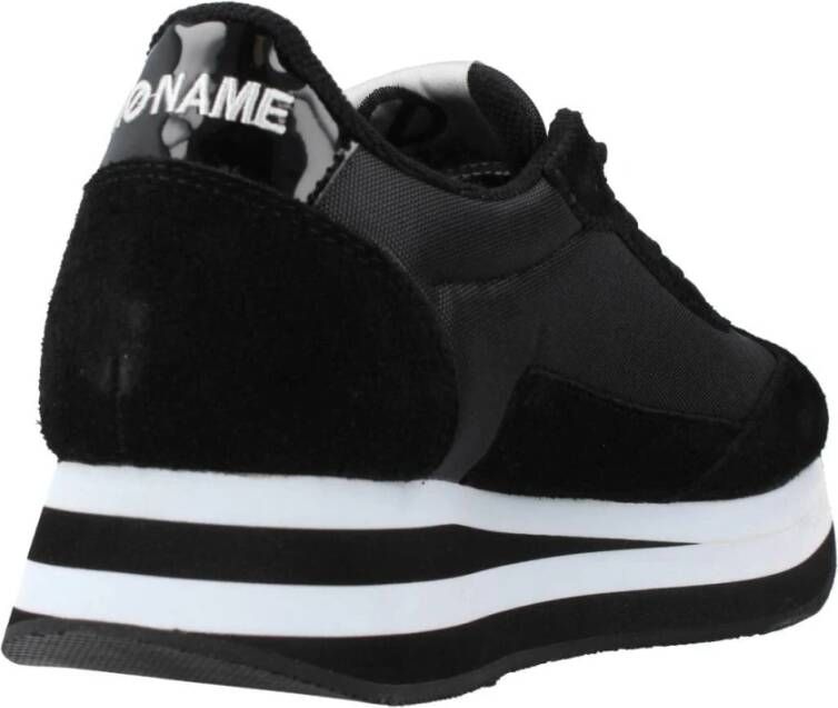 No Name Dames sportschoenen Flex M jogger split nylon Zwart Dames
