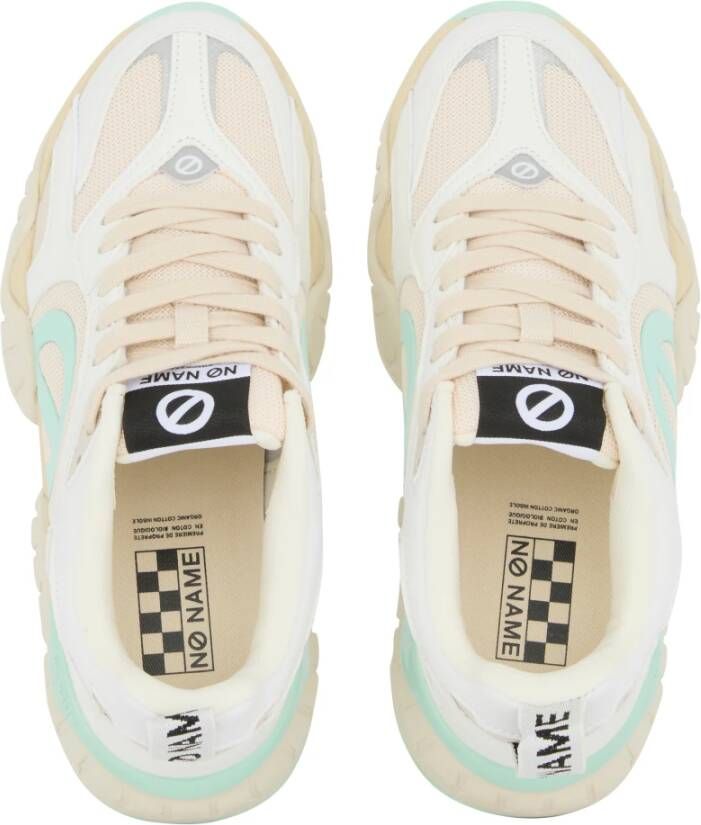 No Name Paars Geel Sneakers Stijlvol Comfortabele Pasvorm