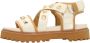 Noa Harmon Studded Flat Sandals Beige Dames - Thumbnail 4