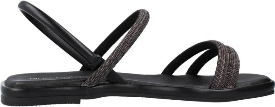 Noa Harmon Flat Sandals Black Dames