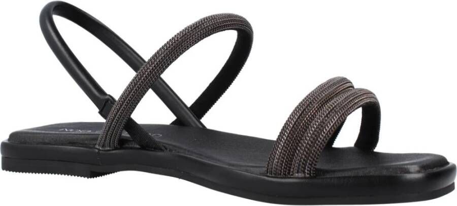 Noa Harmon Flat Sandals Black Dames