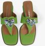 Noa Harmon Groene Sandaal met Hartversiering Mamma Green Dames - Thumbnail 4