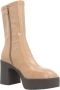 Noa Harmon Heeled Boots Beige Dames - Thumbnail 5