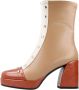 Noa Harmon Heeled Boots Beige Dames - Thumbnail 3