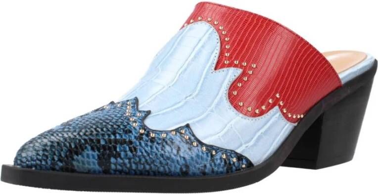 Noa Harmon Heeled Mules Blue Dames