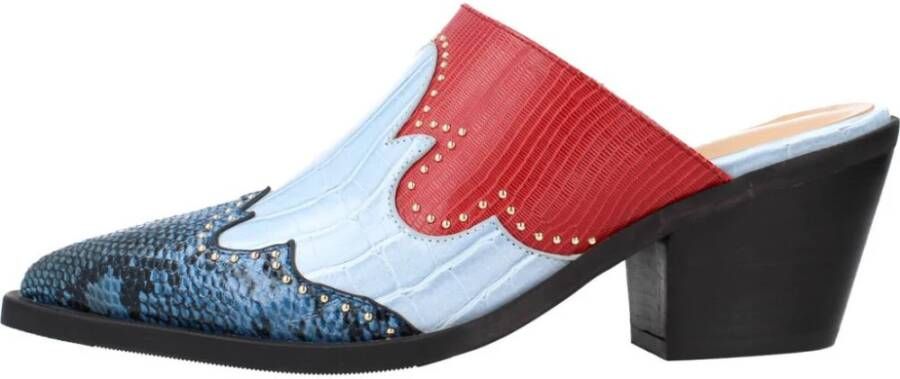 Noa Harmon Heeled Mules Blue Dames