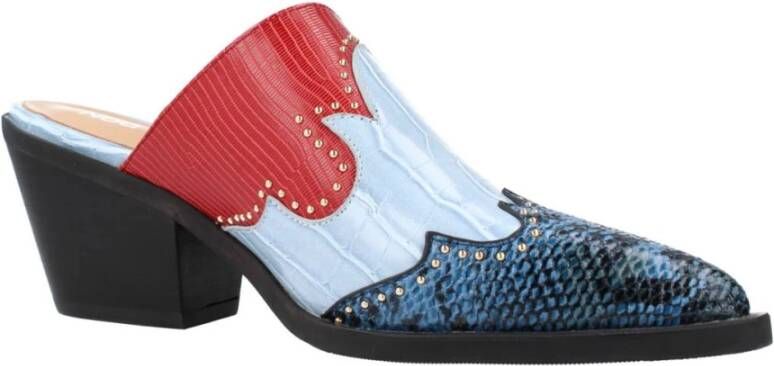 Noa Harmon Heeled Mules Blue Dames