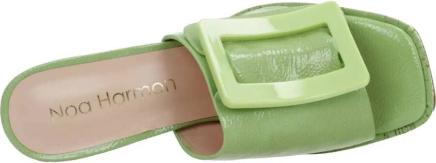 Noa Harmon Heeled Mules Green Dames