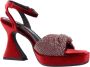 Noa Harmon High Heel Sandals Red Dames - Thumbnail 7