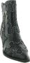 Noa Harmon 008867 Enkellaarsjes Enkelboots met rits Dames Zwart - Thumbnail 3
