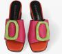 Noa Harmon Kleurrijke Lage Hak Klomp Flora Multicolor Dames - Thumbnail 4
