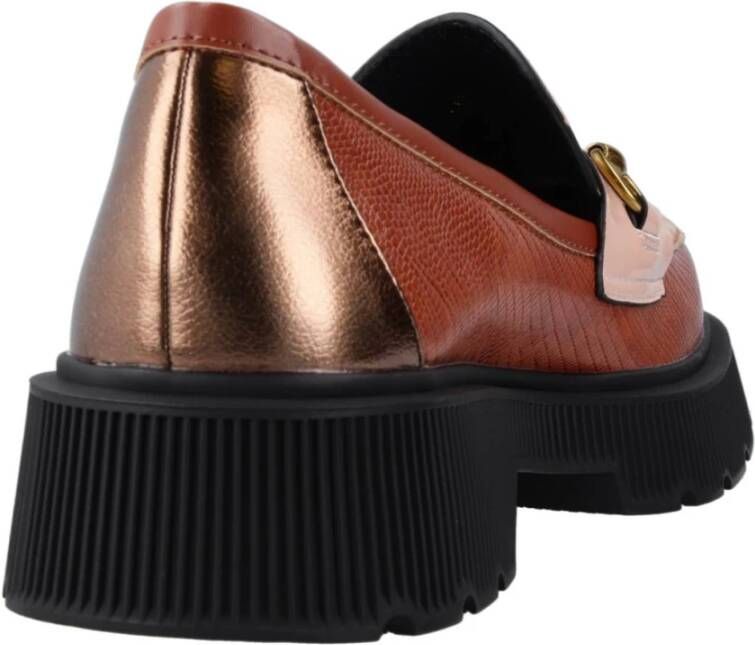 Noa Harmon Stijlvolle dikke zool loafers voor vrouwen Brown Dames