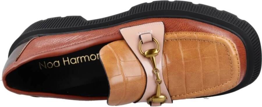 Noa Harmon Stijlvolle dikke zool loafers voor vrouwen Brown Dames