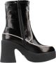 Noa Harmon Plateau Enkellaarzen Black Dames - Thumbnail 6