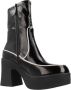 Noa Harmon Plateau Enkellaarzen Black Dames - Thumbnail 7