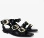 Noa Harmon Platte Romeinse Sandaal Black Dames - Thumbnail 2