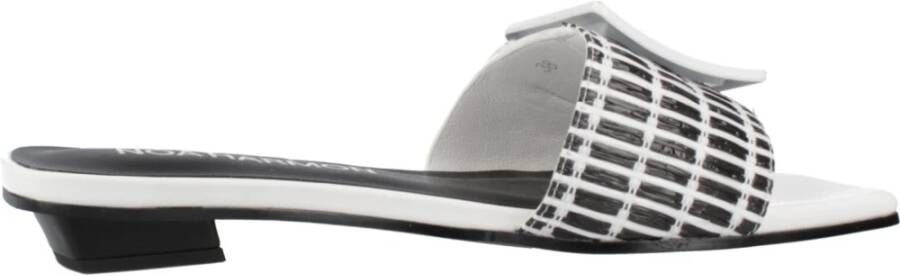 Noa Harmon Platte sandalen voor vrouwen White Dames
