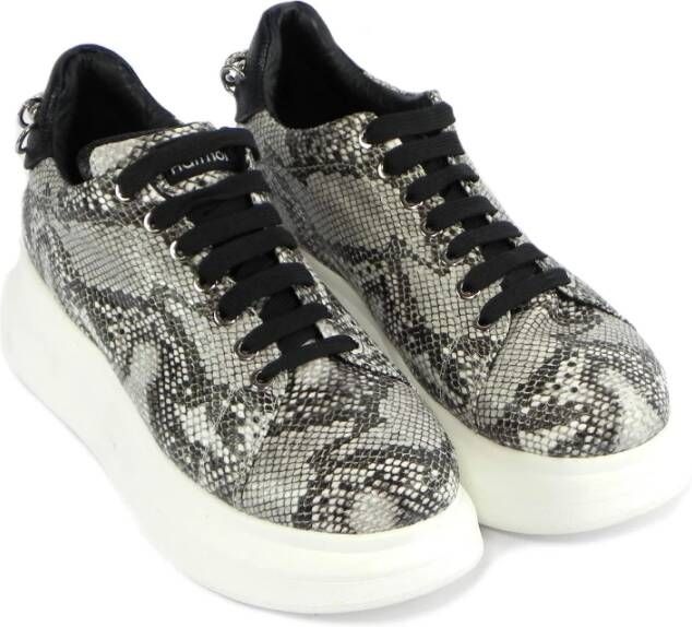 Noa Harmon Python Rock Sneakers Gray Dames