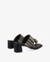 Noa Harmon Rafia Sandaal met Centraal Ornament Multicolor Dames - Thumbnail 3