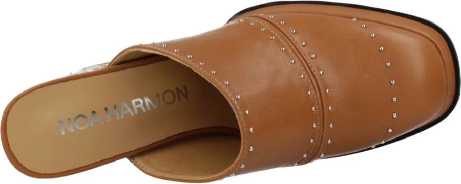 Noa Harmon Stijlvolle Heeled Mules voor Vrouwen Brown Dames