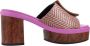NOA HARMON Muiltjes Dames 9669 Maat: 36 Materiaal: Papierstro Kleur: Paars - Thumbnail 9