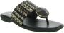 NOA HARMON Slippers Dames 9226 Maat: 39 Materiaal: Raffia Kleur: Zwart - Thumbnail 8
