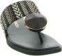 NOA HARMON Slippers Dames 9226 Maat: 39 Materiaal: Raffia Kleur: Zwart - Thumbnail 9