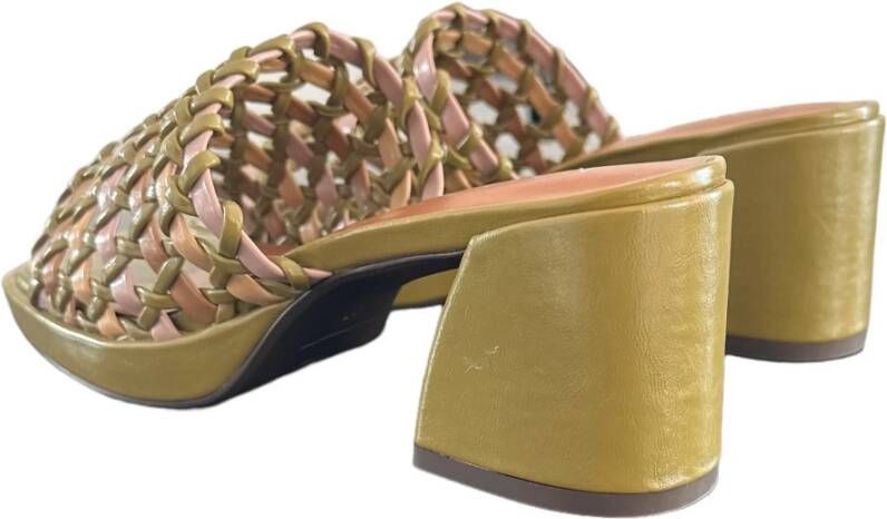 Noa Harmon Vegan leren sandalen met 6 5 cm hak Multicolor Dames