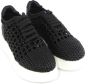 Noa Harmon Zwarte Geweven Sneakers Black Dames - Thumbnail 2