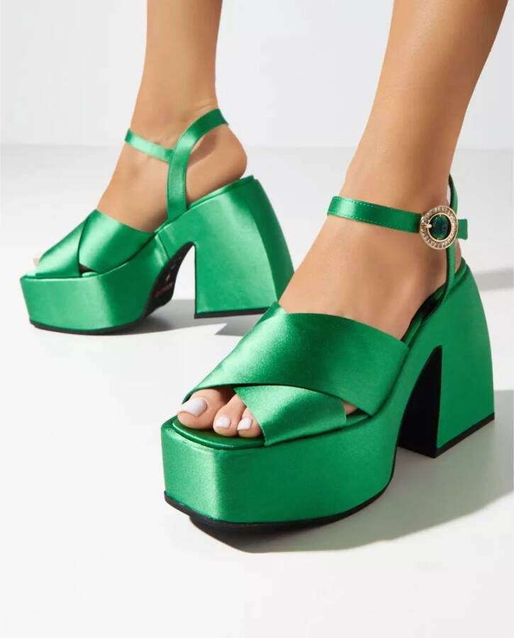 Nodaleto Groene Plateau Sandalen Bulla Joni