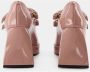 Nodaleto Roze platform schoenen met dubbele klittenbandsluiting Pink Dames - Thumbnail 5