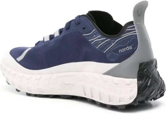 Norda Blauwe Vetersneaker Blue Heren