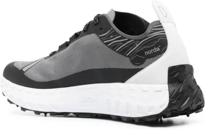 Norda Grijze lage sneakers met logo Gray Heren