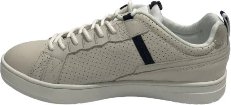 North Sails Premium Leren Witte Sneakers Tw-01 Wit Heren