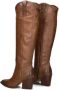 Notre-v Cowboy laarzen in cognac leer Brown Dames - Thumbnail 9