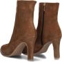 Notre-V 57436 Enkellaarsjes Enkelboots met rits Dames Cognac - Thumbnail 5