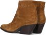 Notre-V Ar196 Enkellaarsjes Enkelboots met rits Dames Cognac - Thumbnail 9
