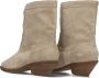 Notre-V 08-483 Cowboylaarzen Western Laarzen Dames Beige - Thumbnail 11