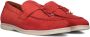 Notre-V 179 Loafers Nubuck Instapper Dames Rood - Thumbnail 13