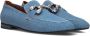 Notre-V 6112 Mocassins Instappers Dames Blauw - Thumbnail 12