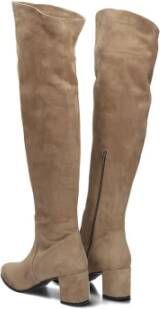 Notre-v Elegante Suède Hoge Laarzen 8597 Beige Dames