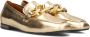 Notre-v Gouden Loafers met Elegante Details Yellow Dames - Thumbnail 12