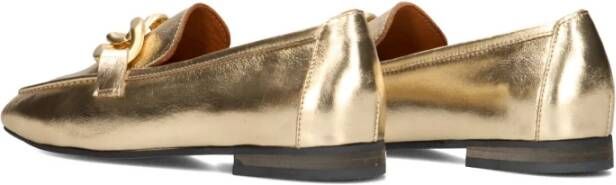 Notre-v Gouden Loafers met Elegante Details Yellow Dames