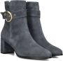 Notre-V 8552 Enkellaarsjes Enkelboots met rits Dames Grijs - Thumbnail 9