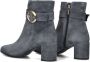 Notre-V 8552 Enkellaarsjes Enkelboots met rits Dames Grijs - Thumbnail 10
