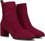 Notre-V 8543 Enkellaarsjes Enkelboots met rits Dames Rood - Thumbnail 11