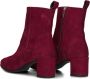 Notre-V 8543 Enkellaarsjes Enkelboots met rits Dames Rood - Thumbnail 12